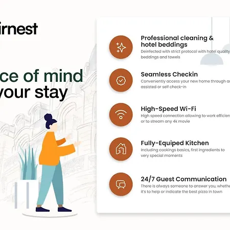 Apartament New 2br Fancy Luminous W/ Ac | By Airnest